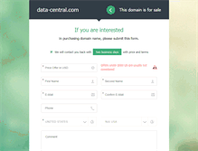 Tablet Screenshot of data-central.com